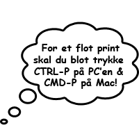 Udprint SMS forkortelserne på din printer